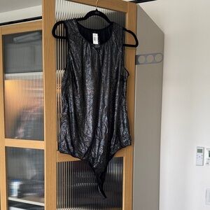 Torrid Black Sparkle Sleeveless Bodysuit